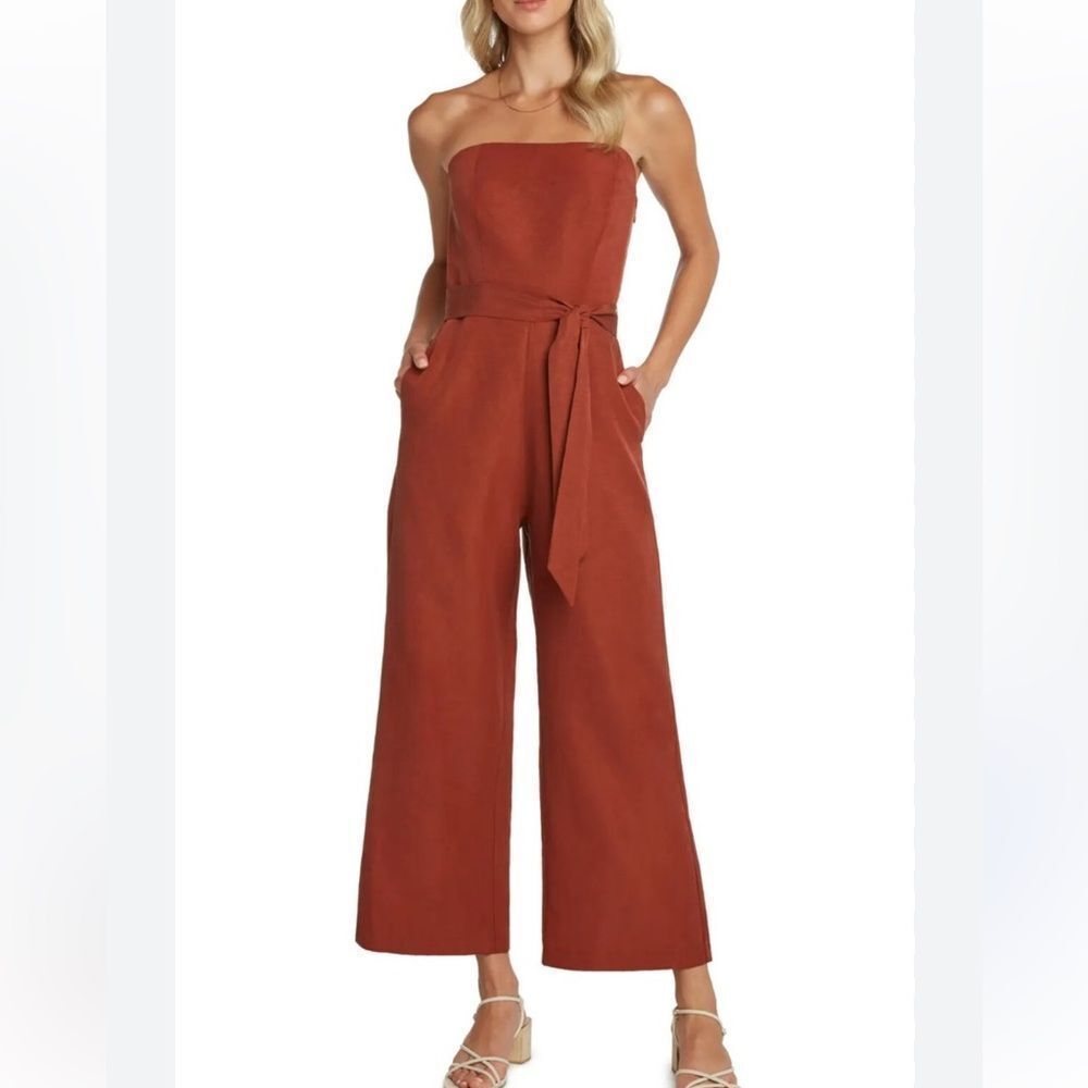 Willow Ryan Strapless Wide Leg Jumpsuit Women’s Small